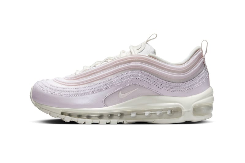 white pink and teal air max 97