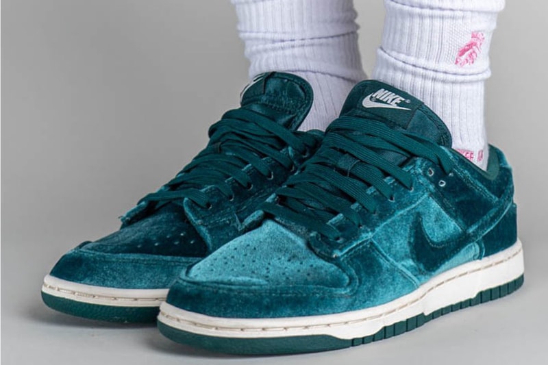 Nike Dunk Low "Green Velvet" On-Foot Images RElease Price Info