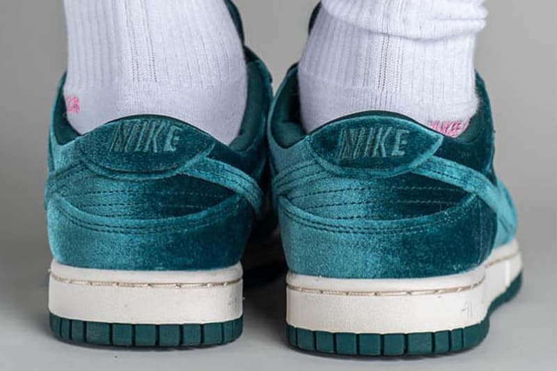 Nike Dunk Low "Green Velvet" On-Foot Images RElease Price Info