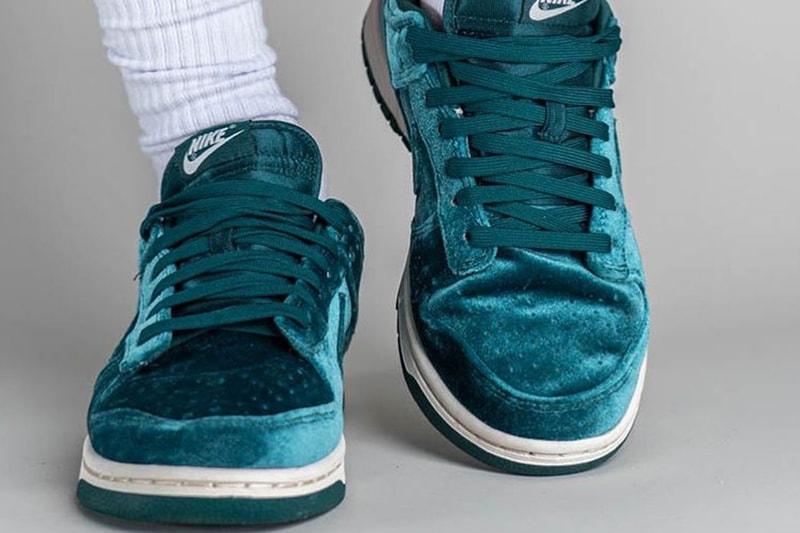 Nike Dunk Low "Green Velvet" On-Foot Images RElease Price Info