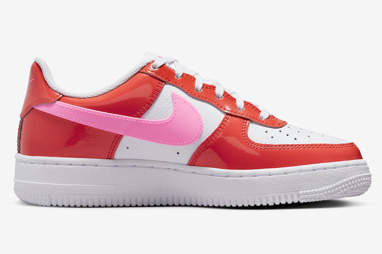 nike air force 1 low valentine's day pink red shoe sneaker