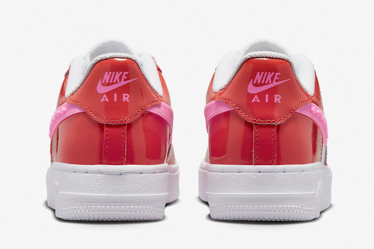 nike air force 1 low valentine's day pink red shoe sneaker