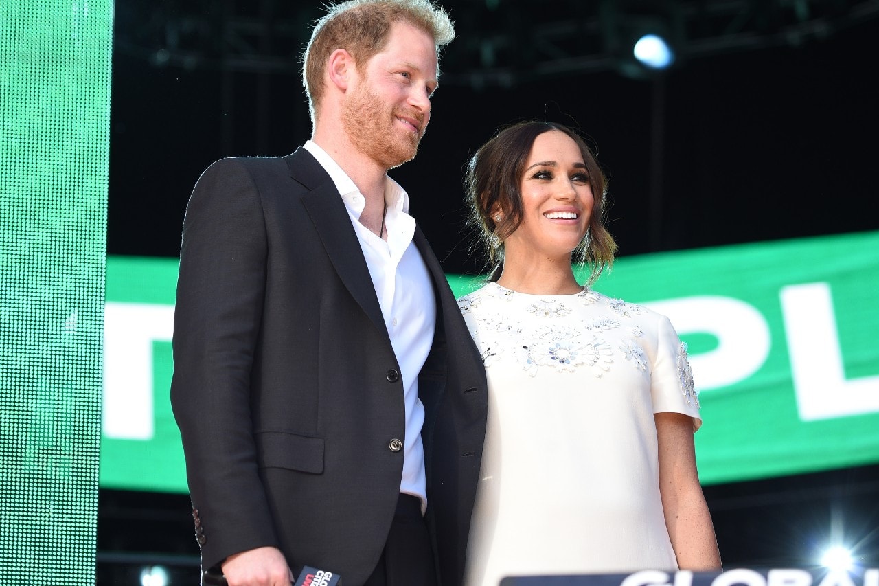 Prince Harry and Meghan Markle at Global Citizen Live in NYC Stage