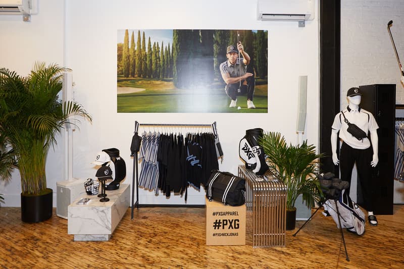 PXG Scottsdale National Golf Course Soho Pop-Up November 15 PXG x NJ Capsule Collection Apparel Singer Nick Jonas Trousers Sliders Polos Joggers