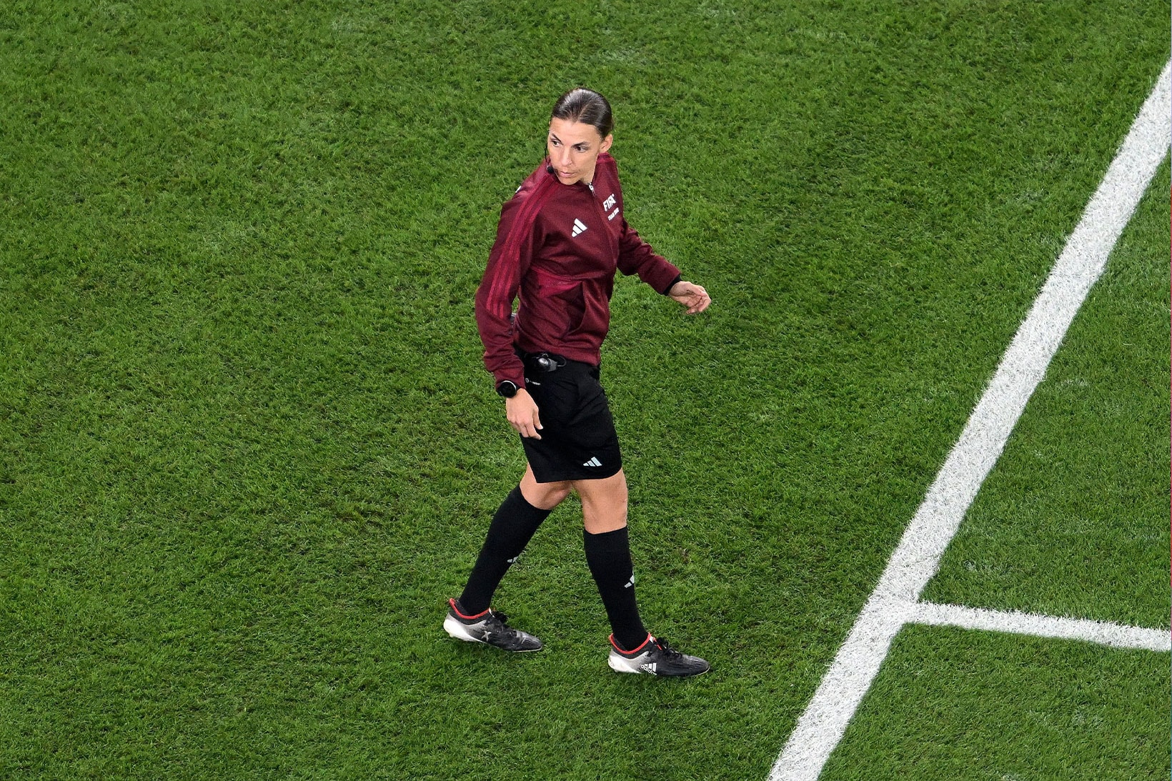 Stéphanie Frappart, First Female Referee at Men's World Cup Game FIFA Costa Rica Germany Info
