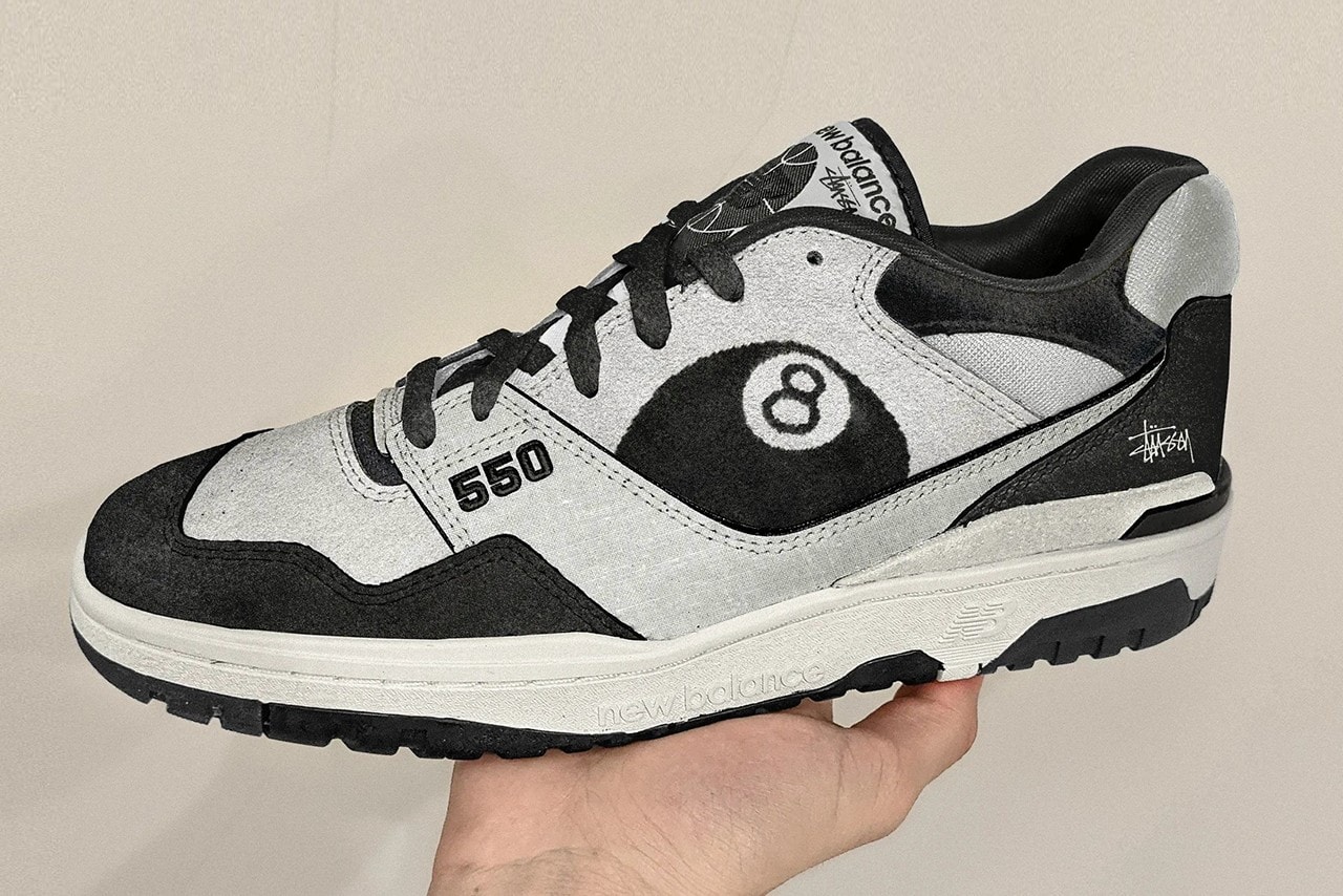 Stussy New Balance 550 Collaboration Concept Design Sneakers Images