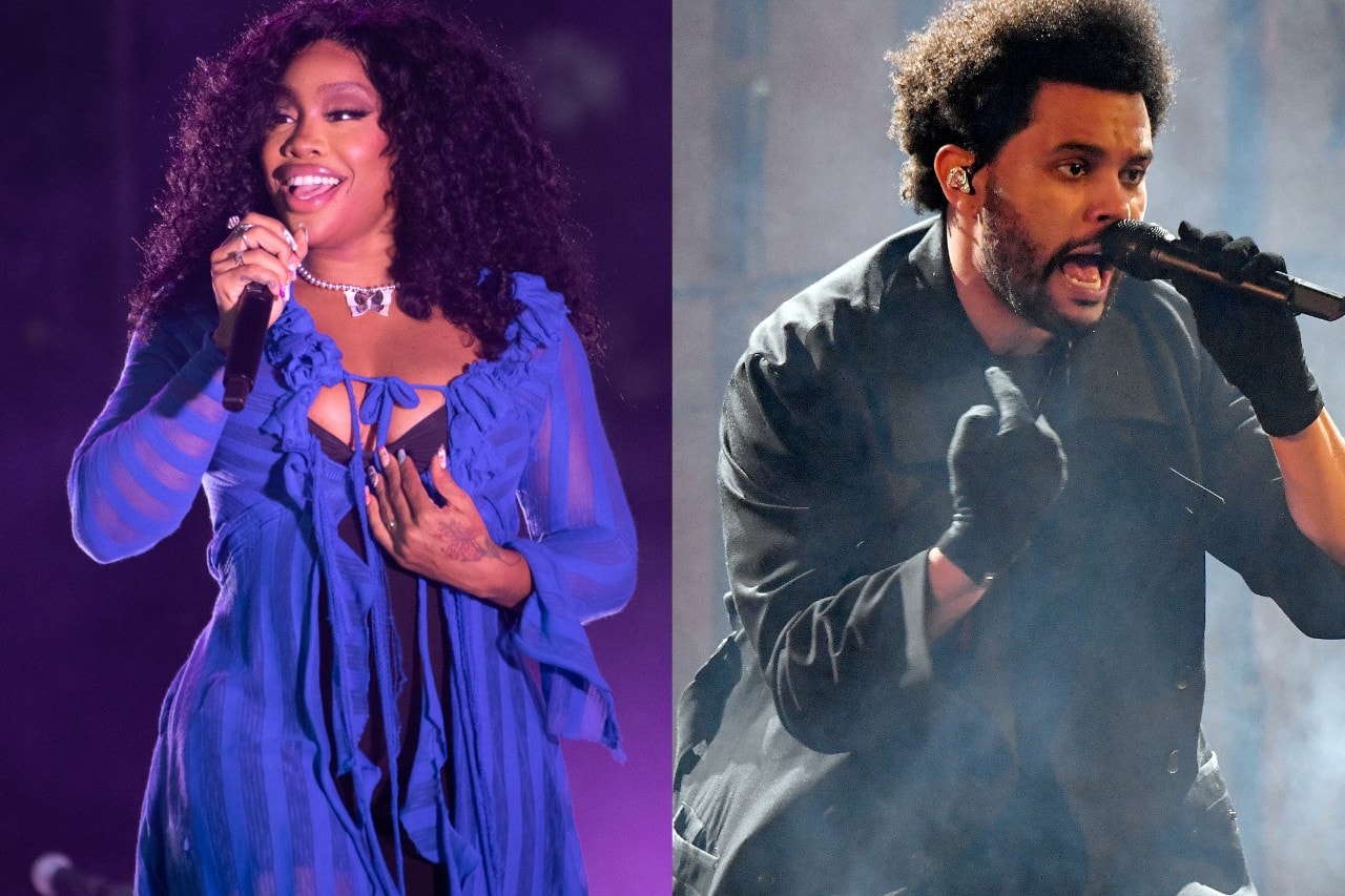 SZA and The Weeknd Performing