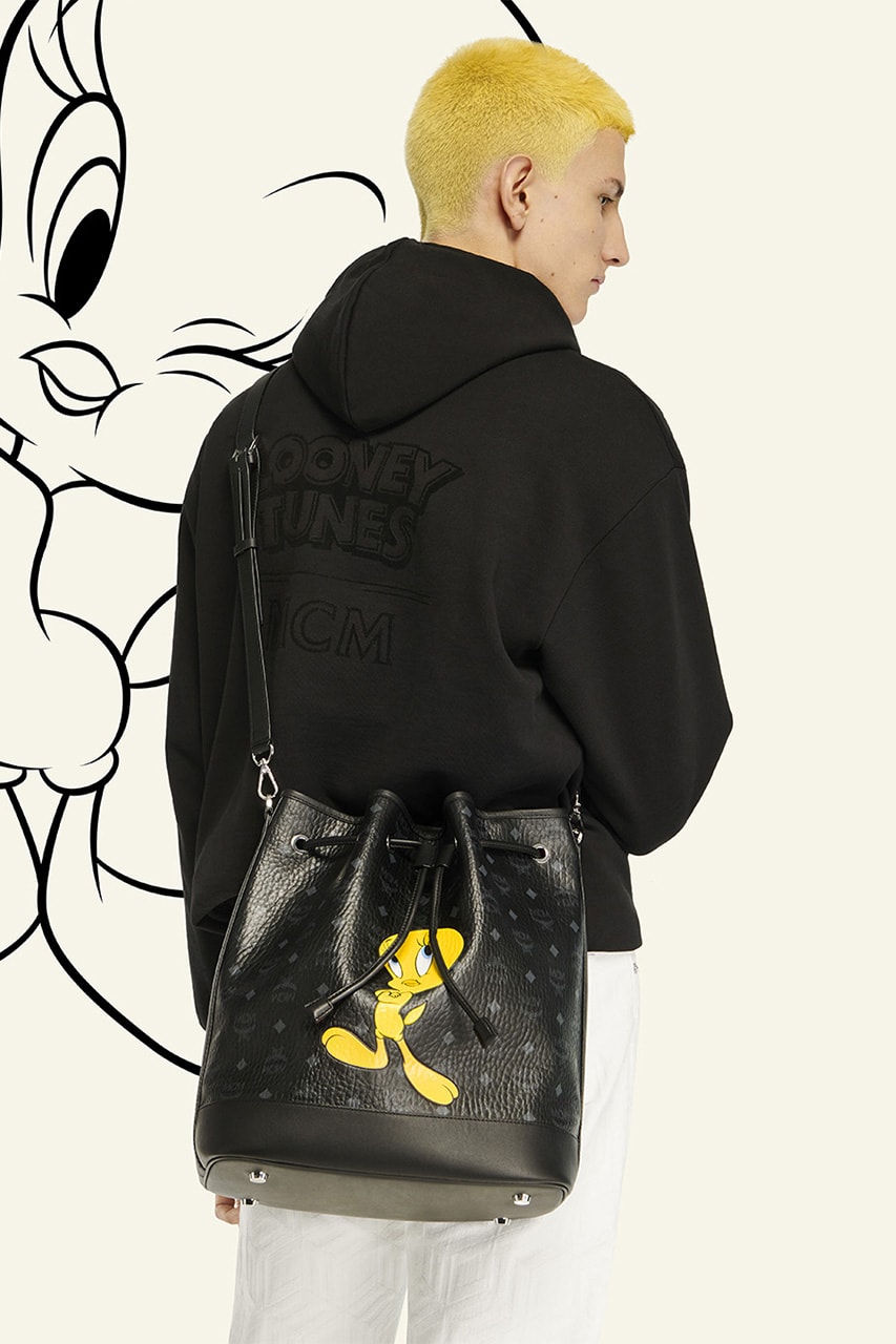 looney tunes mcm tweety bird animation children cartoons collectors items pop ups augmented reality collaboration hoodies t-shirts baseball caps sweaters
