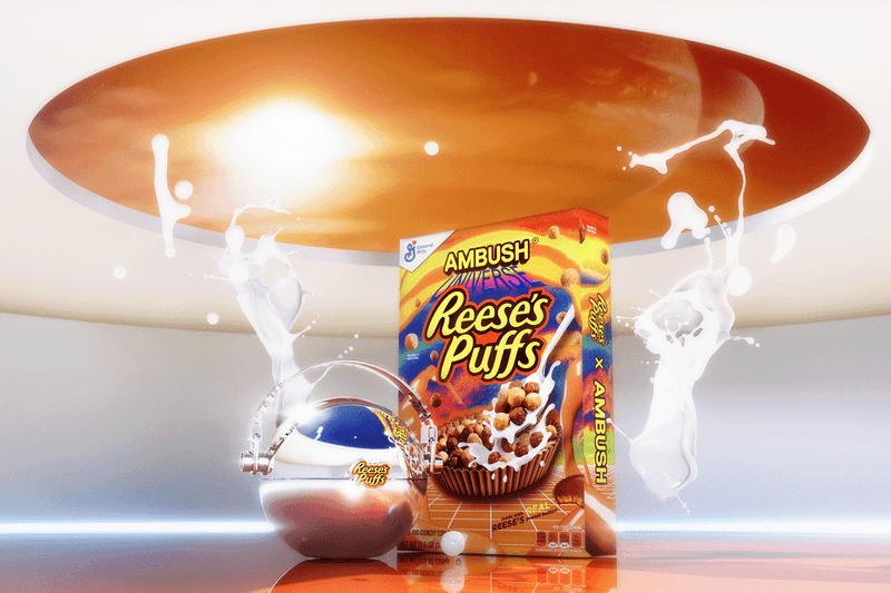 yoon ahn ambush reese's puffs cereal bowl silver chrome collaboration
