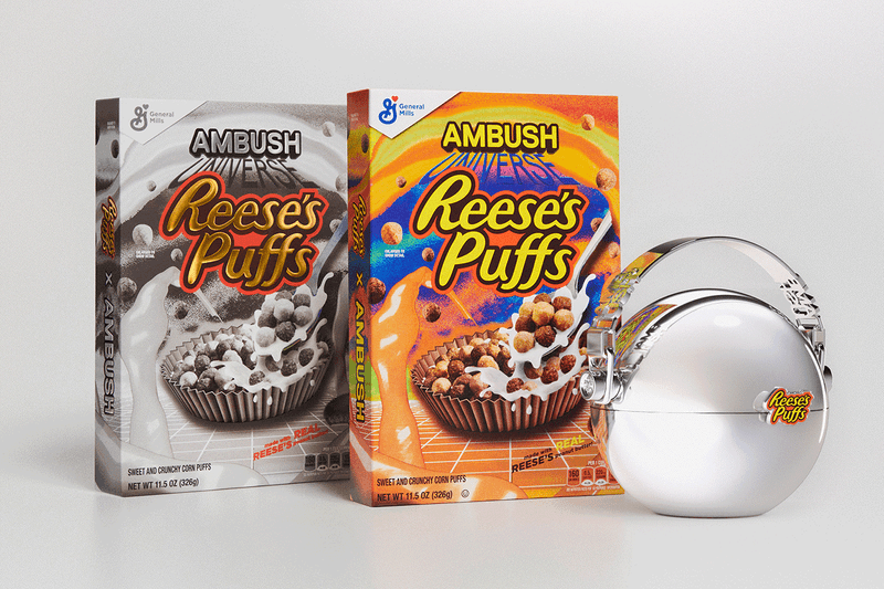 yoon ahn ambush reese's puffs cereal bowl silver chrome collaboration