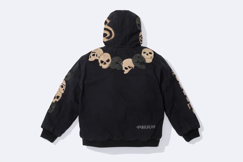 supreme the great china wall collaboration hoodie work pant jacket