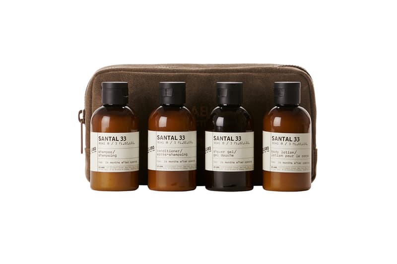  Le Labo Fragrances, New Travel Sets, Hinoki Body & Hair Travel Set, Le Labo Rose 31 and Santal 33 Body & Hair Travel Sets