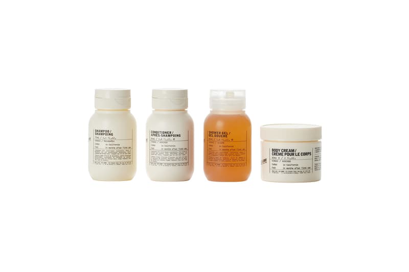  Le Labo Fragrances, New Travel Sets, Hinoki Body & Hair Travel Set, Le Labo Rose 31 and Santal 33 Body & Hair Travel Sets