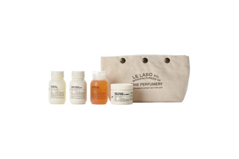  Le Labo Fragrances, New Travel Sets, Hinoki Body & Hair Travel Set, Le Labo Rose 31 and Santal 33 Body & Hair Travel Sets