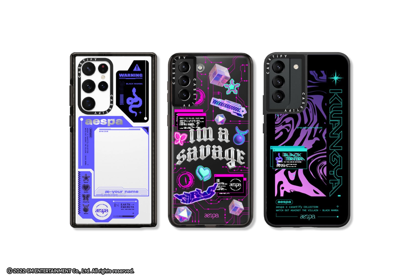 aespa Casetify K-pop Group Phone Cases AirPods Covers Tech Accessories Collaboration Release