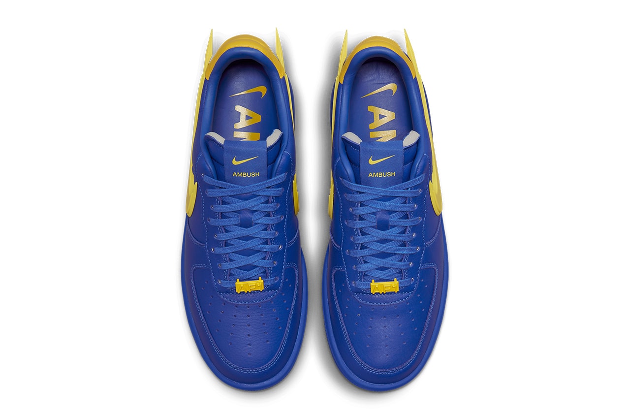 AMBUSH Nike Air Force 1 Low Official Images Release Date Game Royal Vivid Sulfur Sonic Info
