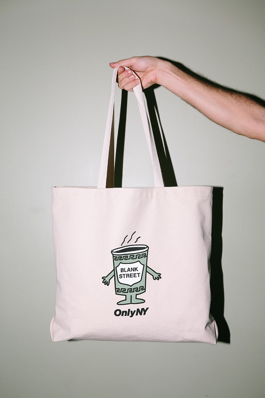 blank street coffee only ny limited-edition roast apparel collaboration tote bags t-shirts greenpoint