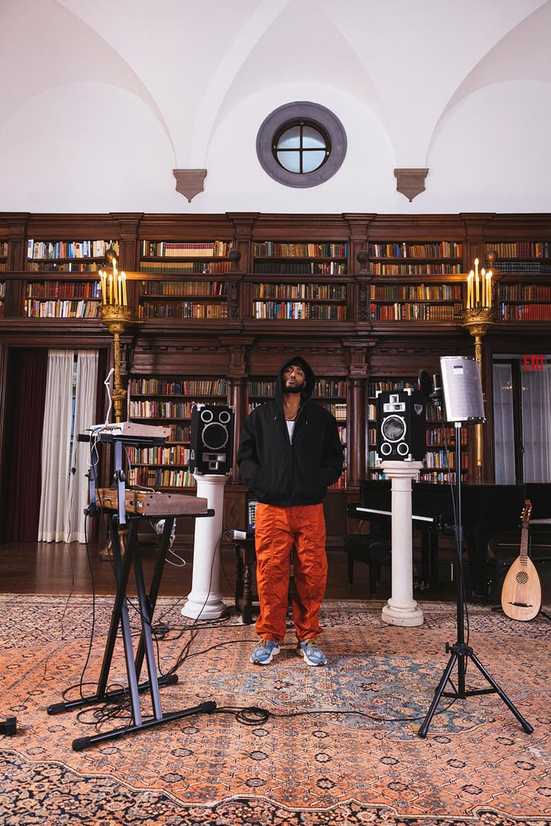 Aminé bodega boston new balance 9060 sneakers campaign collaboration apparel collection pullovers t-shirts pants shorts
