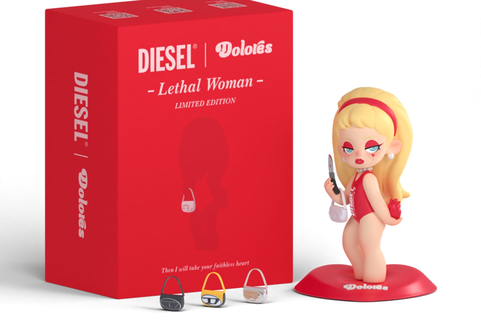 Diesel Dolores Collectible Toy Figurine 1DR Handbag Collaboration Where to buy