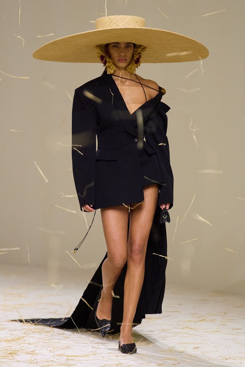 jacquemus spring summer paris runway hay dresses hats