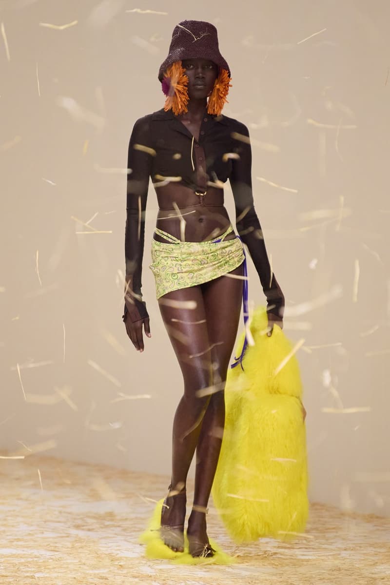 jacquemus spring summer paris runway hay dresses hats