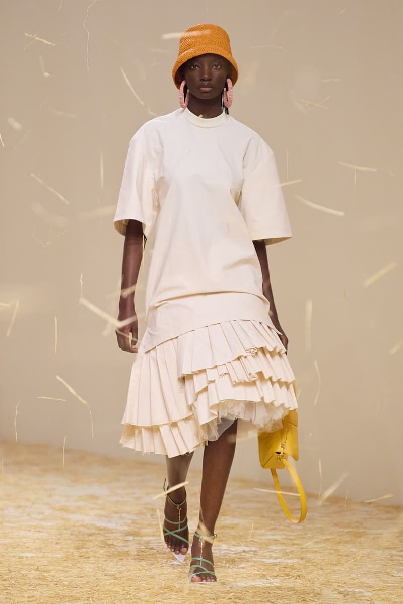 jacquemus spring summer paris runway hay dresses hats