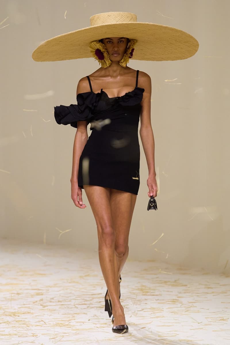 jacquemus spring summer paris runway hay dresses hats