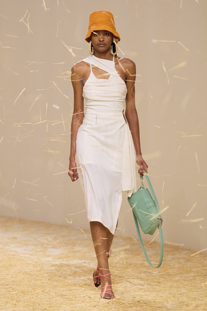 jacquemus spring summer paris runway hay dresses hats