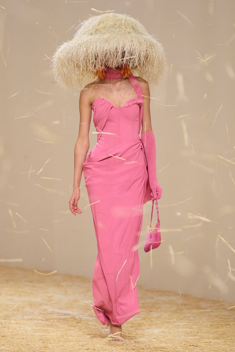 jacquemus spring summer paris runway hay dresses hats