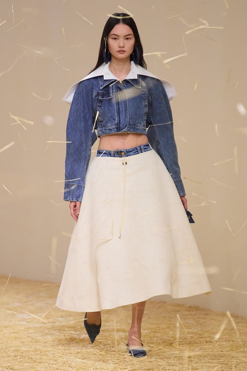 jacquemus spring summer paris runway hay dresses hats