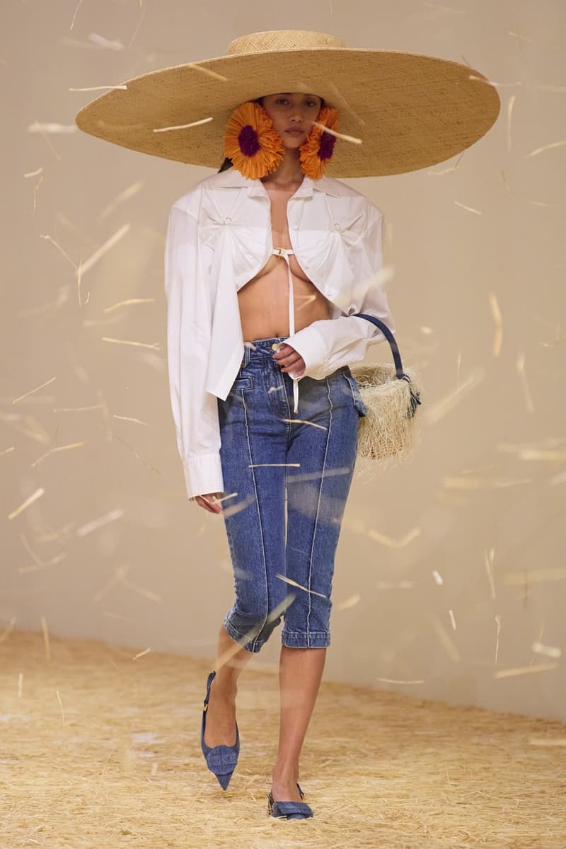 jacquemus spring summer paris runway hay dresses hats