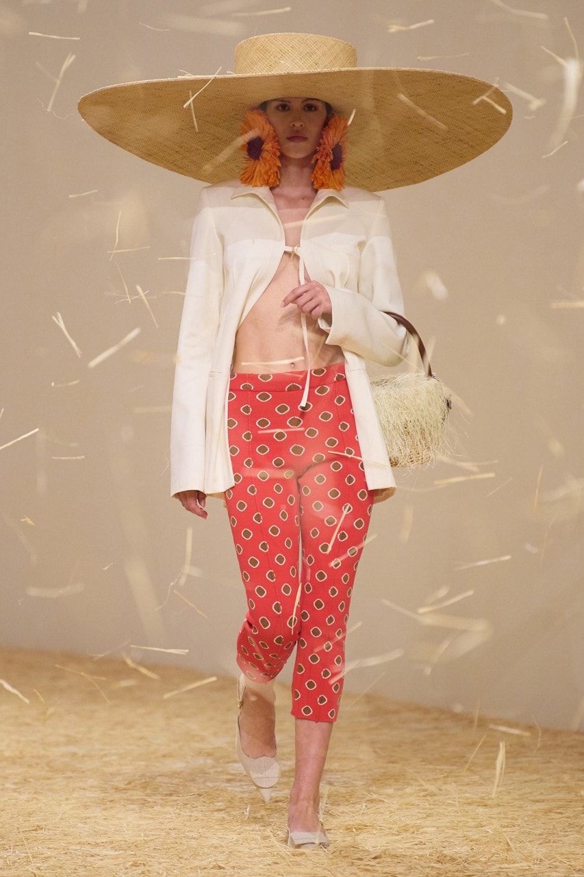 jacquemus spring summer paris runway hay dresses hats