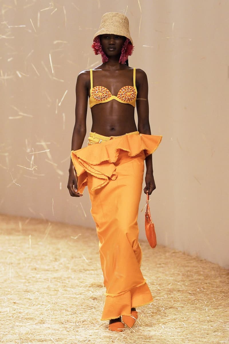 jacquemus spring summer paris runway hay dresses hats