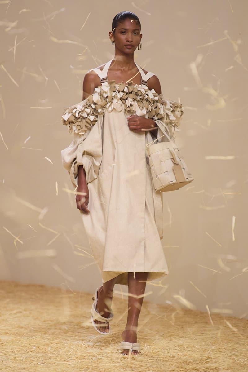 jacquemus spring summer paris runway hay dresses hats