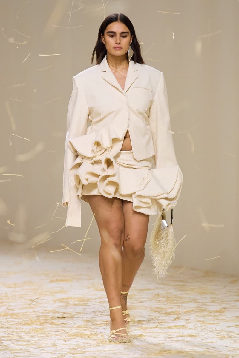 jacquemus spring summer paris runway hay dresses hats