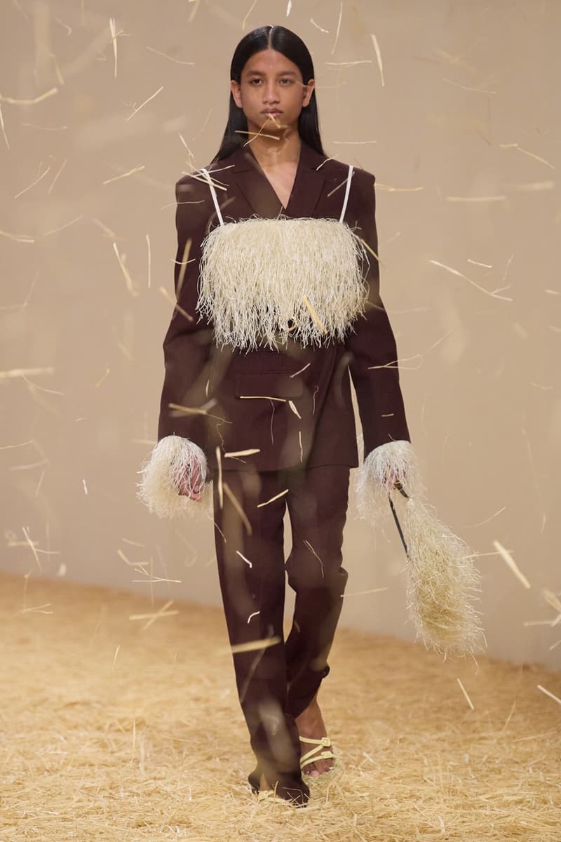 jacquemus spring summer paris runway hay dresses hats