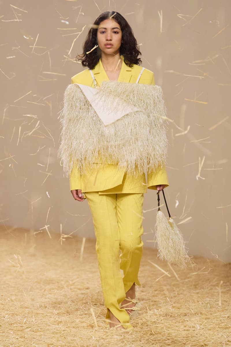 jacquemus spring summer paris runway hay dresses hats