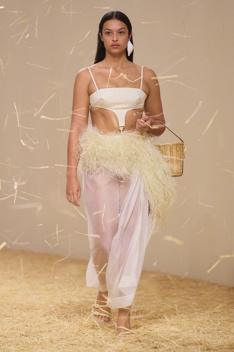 jacquemus spring summer paris runway hay dresses hats