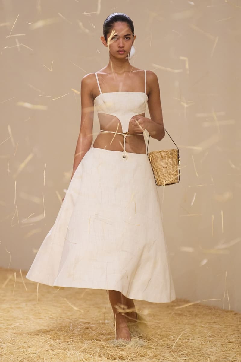 jacquemus spring summer paris runway hay dresses hats