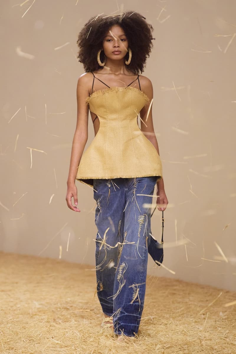 jacquemus spring summer paris runway hay dresses hats