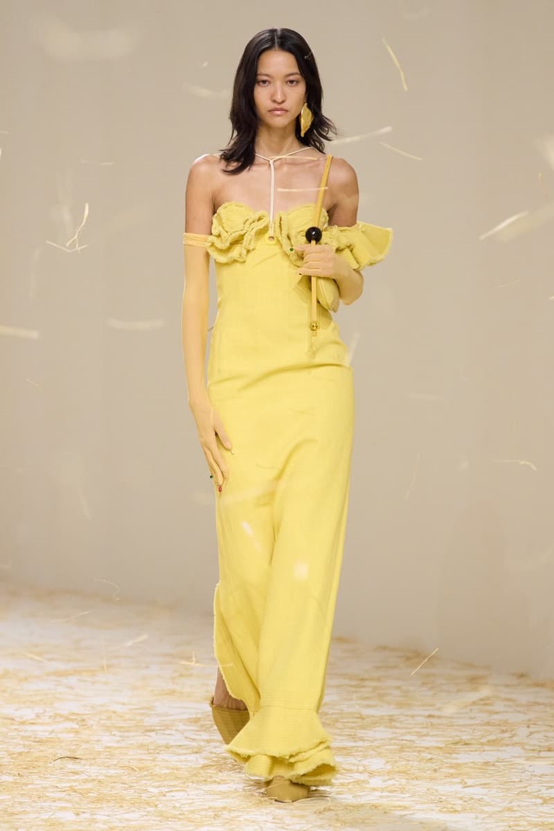 jacquemus spring summer paris runway hay dresses hats