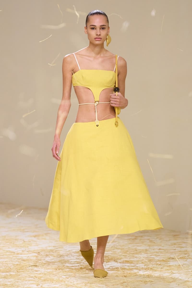 jacquemus spring summer paris runway hay dresses hats