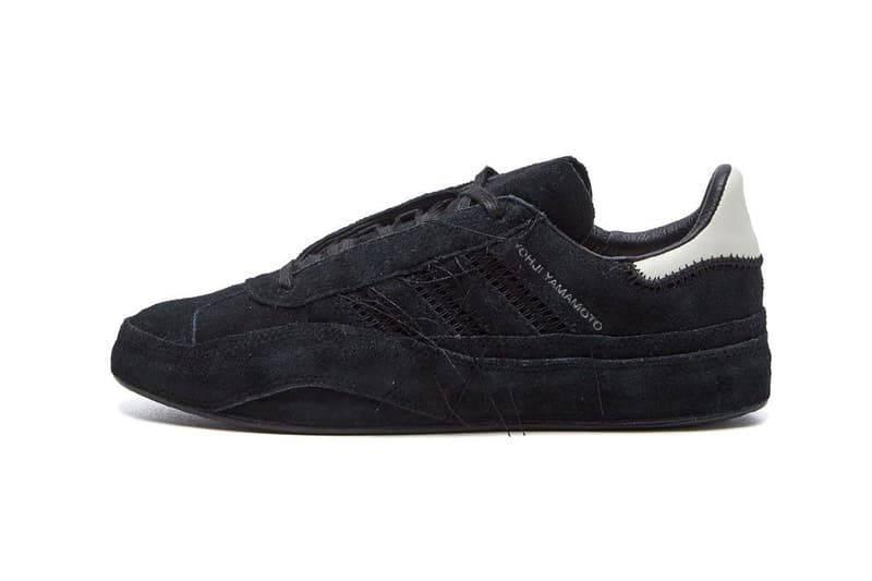 adidas y3 yohji yamamoto suede gazelle sneaker black off white