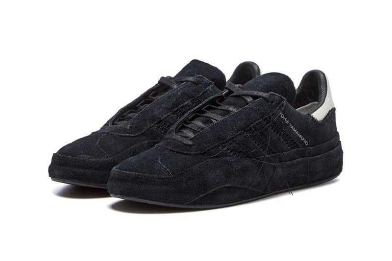 adidas y3 yohji yamamoto suede gazelle sneaker black off white