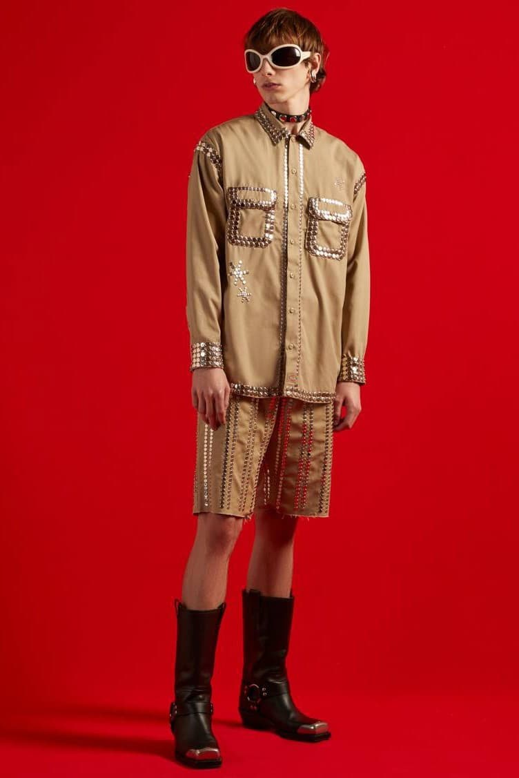 gucci dickies diamonds gold silver studs spikes jackets pants shorts