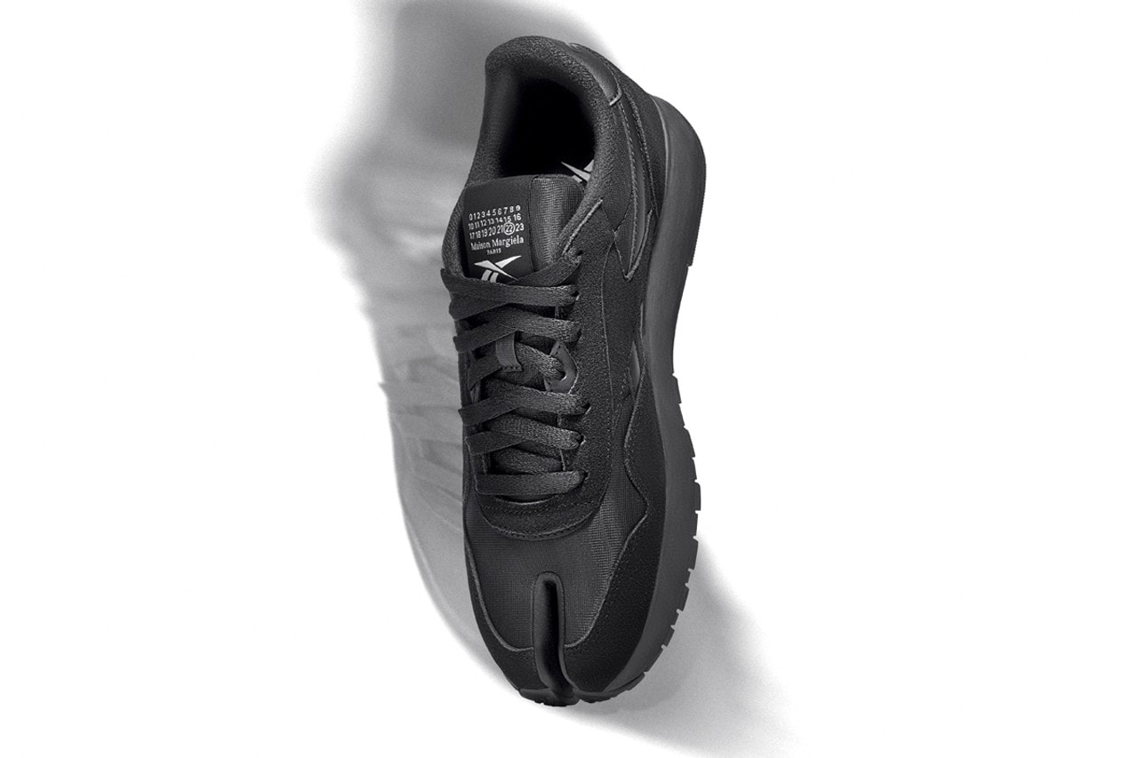 reebok maison margiela classic leather tabi nylon sneaker