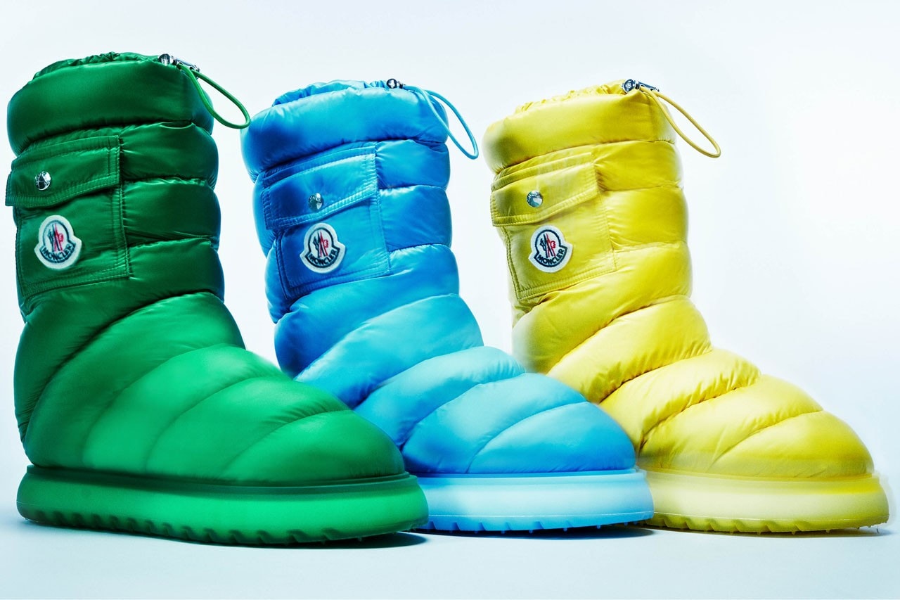 moncler moon boot yellow blue pink red green white
