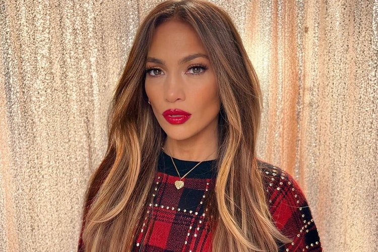 Jennifer Lopez Decks the Halls With Candy Cane French Manicure