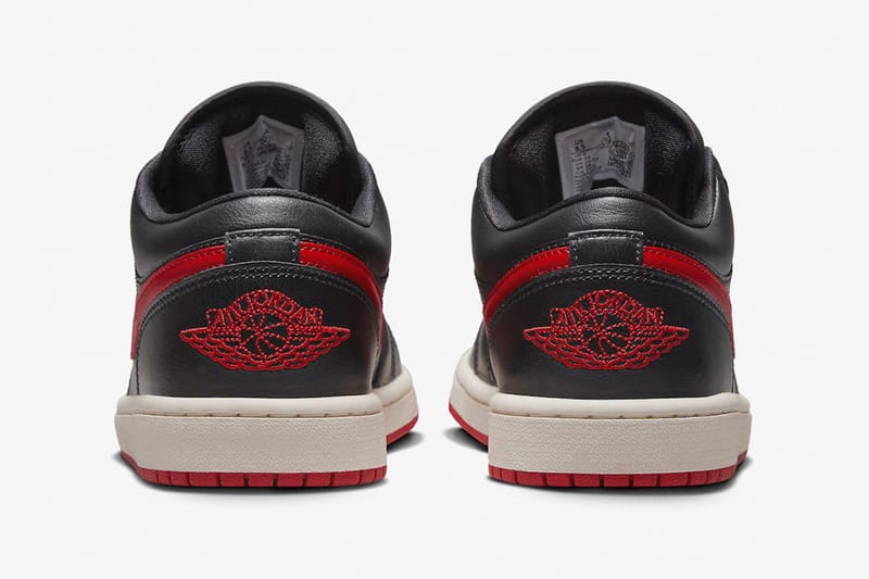 red black air jordan 1 low