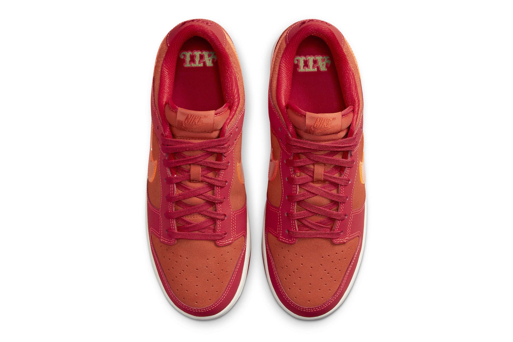 Nike Dunk Low ATL University Red Bright Crimson Orange Release Date Images